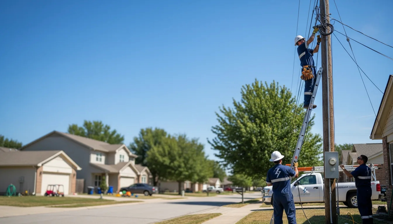 Residential electrician providing installation services in Curryville, PA